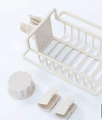 PATEL ENTERPRISE Plastic Kitchen Faucet Sink Sponge Hanging Tap Storage Holder Rack Bathroom Shelves - Image 2