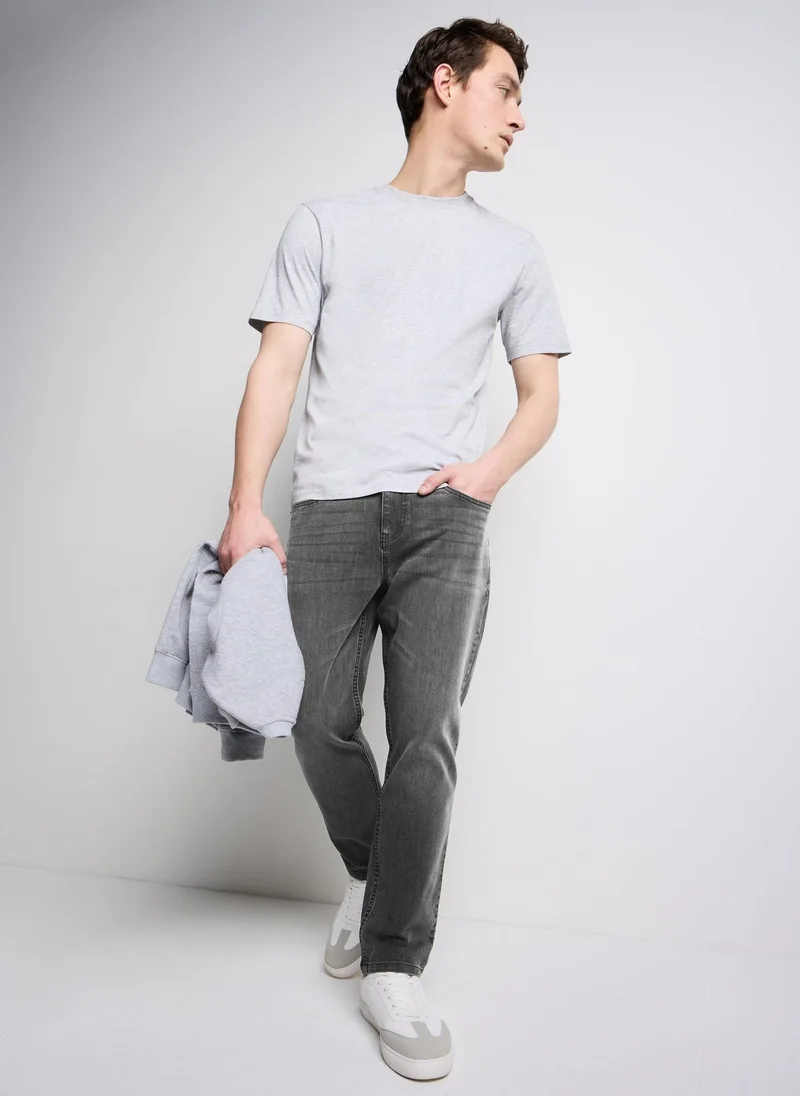 ماتلان Grey 4 Way Stretch Slim Fit Jeans