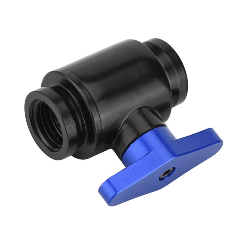 Blue Switch G1 4 Female Black Plated Brass High Flow Water Cooling Ball Valve For PC Custom Loop - Image 3