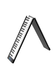 88 Keys Keyboard Piano Portable Digital Piano with LCD Display Built-in Speakers Rechargeable Battery BT Connectivity