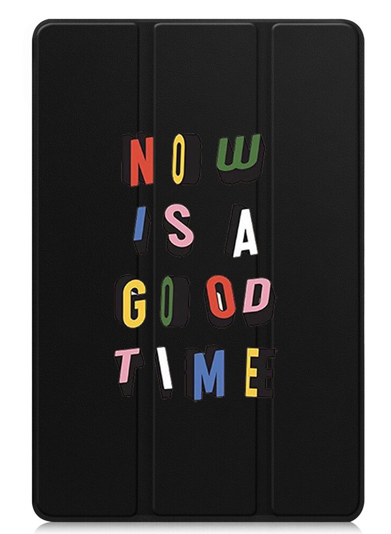 Theodor Protective Flip Case For Samsung Galaxy Tab S6 Lite (2024) With Trifold Stand Auto Wake Sleep Shockproof Cover Good time - Image 1