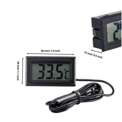 Dr. Care Fridge Aquarium Digital Thermometer with 1 Meter Sensor Cable for Fride and Aquirium (Black) - Image 4