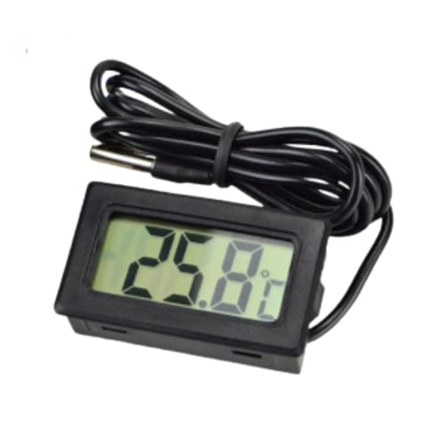 Dr. Care Fridge Aquarium Digital Thermometer with 1 Meter Sensor Cable for Fride and Aquirium (Black) - Image 1