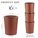 RERIVER FeltLined PU Leather Dice Cup Set 6 Quiet Shaker Cups With 36 Dice for Bar Party Yahtzee Farkle Games Dark Brown - Image 4