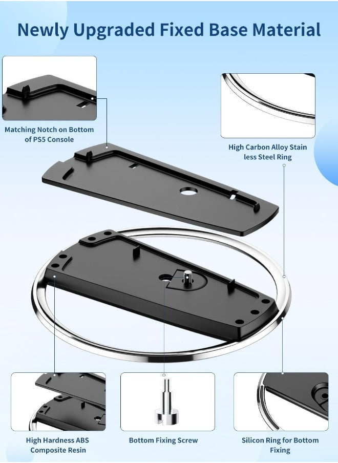 Topleo - Vertical Stand for PS5 Playstation,for Sony 5 Slim Base Holder, for Playstation 5 Accessories - Image 1