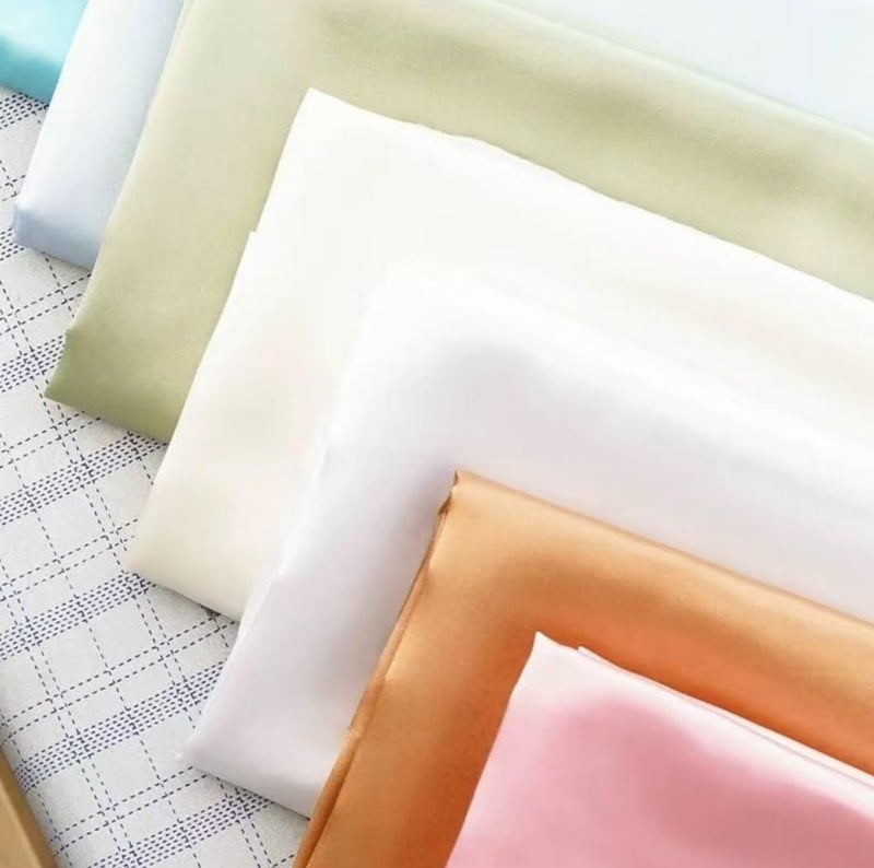 Hasoar Satin Fabric by The Yard, Satin Fabric Silky & Shiny SmoothCloth Fabric Bridal Satin Fabric for Wedding Dress DIY Making Supplies Quilting Patchwork Clothing Sewing (Beige, 1 Yard) - Image 3