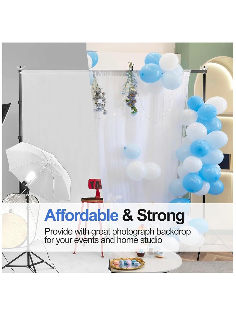 رات سو 3 M × 6 M التصوير الفوتوغرافي قطرات خلفية بيضاء للإعداد المثبت على الحائط التصوير الفوتوغرافي ورقة قماش بيضاء نقية الخلفية تكبير غير أفران الصور الخلفية حزمة إسقاط صورة الحفلة تصوير فيديو - Image 4
