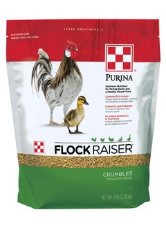 PURINA Purina Flock Raiser Crumbles Poultry Feed Nutritionally Complete - 5 Pound (5 lb) Bag 