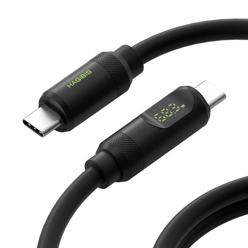 Hagibis USB 4 Cable LED Display USB C 240W Fast Charging Cable with 8K60Hz 40Gbps Data Transfer Thunderbolt 43 Video Cord for iPhone 17 16 15 Pro Max iPad MacBook Pro Air - Image 2