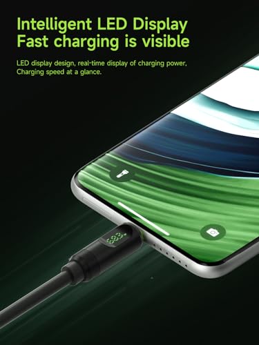 Hagibis USB 4 Cable LED Display USB C 240W Fast Charging Cable with 8K60Hz 40Gbps Data Transfer Thunderbolt 43 Video Cord for iPhone 17 16 15 Pro Max iPad MacBook Pro Air - Image 3