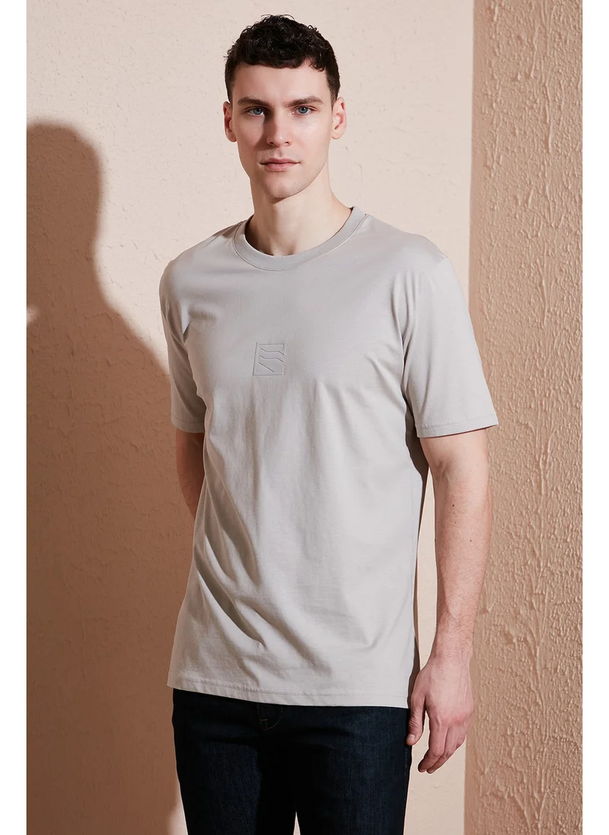 بوراتي Cotton Regular Fit Crew Neck T Shirt Men's T Shirt 5902948