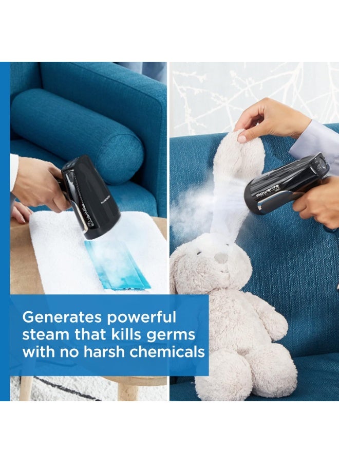 Rowenta, Steamer for Clothes, X-Cel Handheld Steamer, 25-Second Fast Heat-Up, Powerful Dewrinkling Steam, 9.84 Extra-Long Cord, 1875 Watts, Black Clothes Steamer, Travel Must Have, DR8220 - Image 5