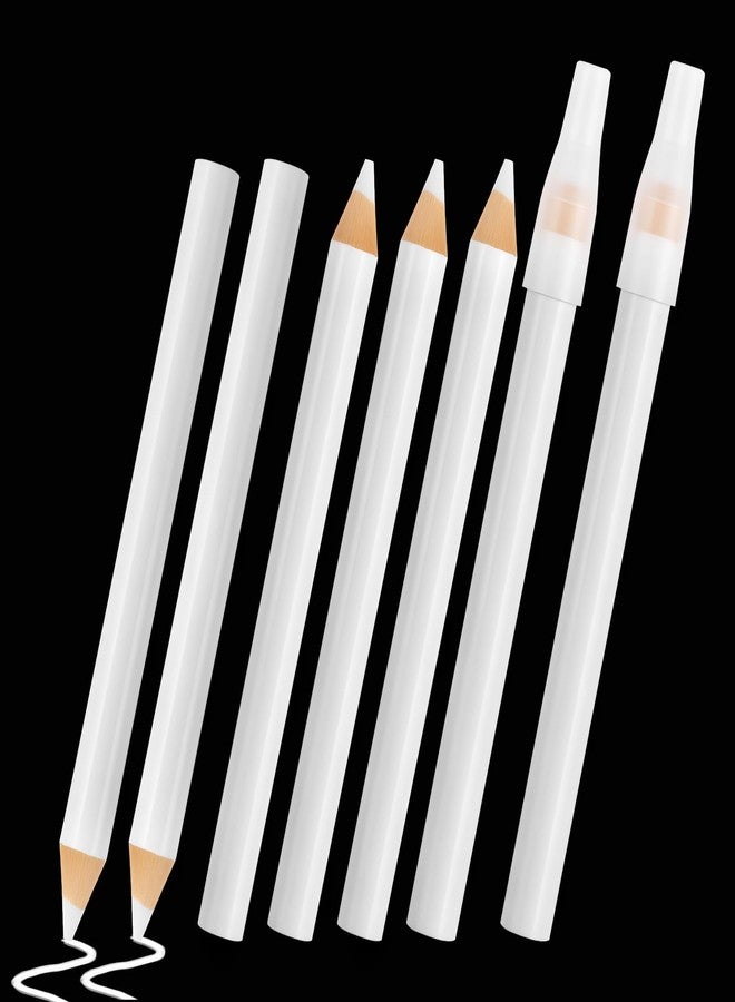 Pretwad 7 PCS Sewing Pencils for Fabric - Washable White Fabric Marking Pencils with Tip Caps, Ideal for Tailors, Quilting, Dressmaker & DIY Crafts (8.75cm) - Image 1