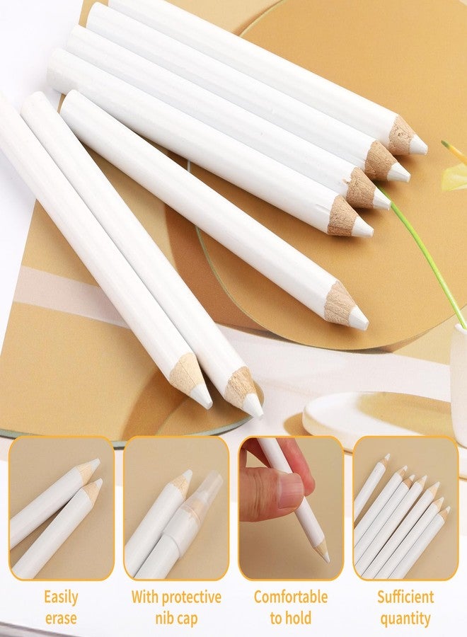 Pretwad 7 PCS Sewing Pencils for Fabric - Washable White Fabric Marking Pencils with Tip Caps, Ideal for Tailors, Quilting, Dressmaker & DIY Crafts (8.75cm) - Image 3