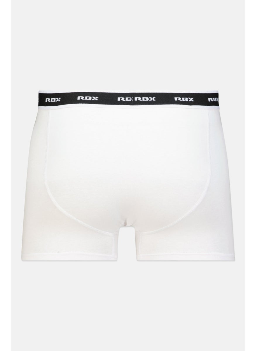 RBX Men 3 Pieces Brand Logo Boxer Briefs, Navy/White  - Image 3