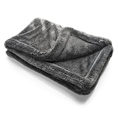 MAXOSHINE El Supremo 1600 GSM Microfiber Cloth for Car Drying and Detailing Super Absorbent Cleaning Cloth with Edgeless Design Twisted Loop Towel Plush Pile/Lint Free (40 x 60 cm) - Image 1