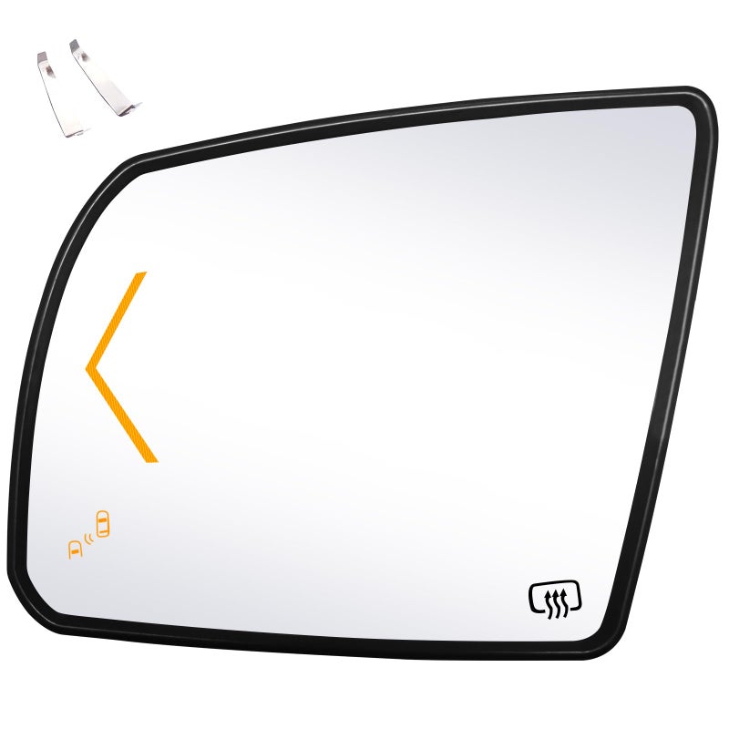 Driver Side Replacement Mirror Glass Compatible with Toyota Vehicles 20122022 Sequoia 20142021 Tundra Heated with Blind Spot Detection and Turn Single wo Auto Dimming 879060C130