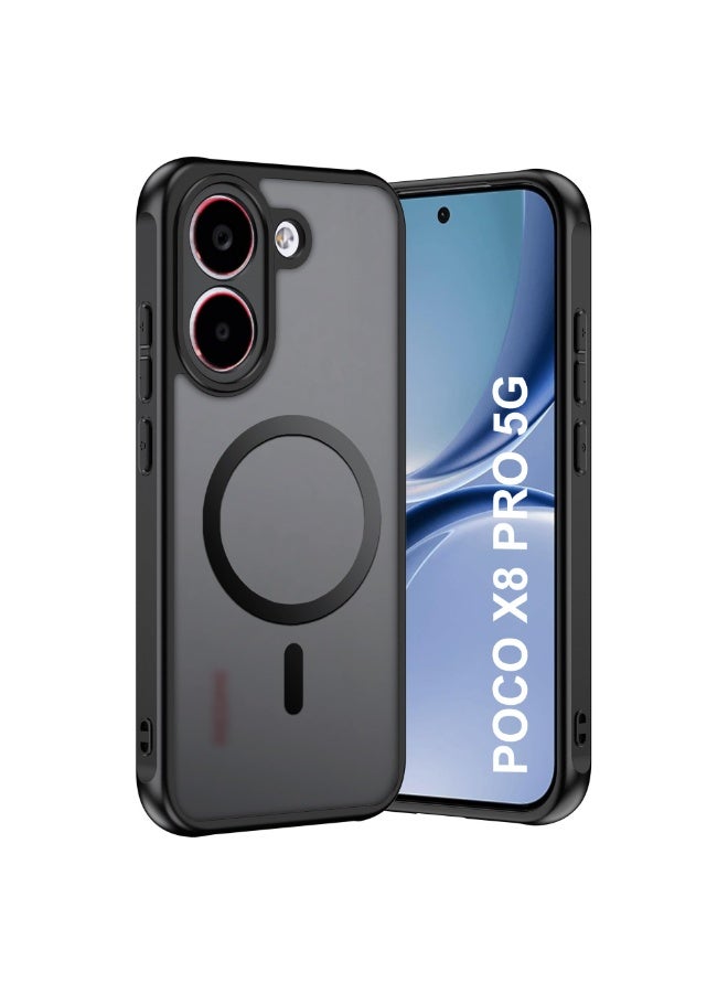 general Case for Xiaomi Poco X8 Pro 5G, Built-in Magnetic Ring, Non-Slip Hold, Shockproof and Scratch-Resistant, Magnetic Mobile Phone Case for Xiaomi Poco X8 Pro 5G Case - Image 1