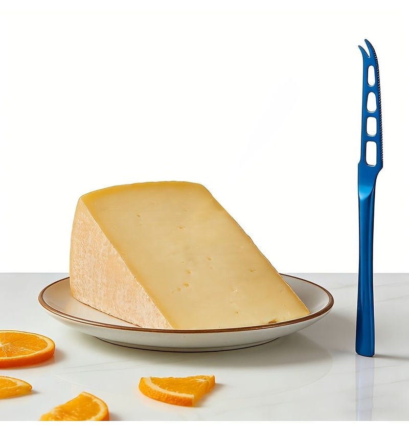 Cheese Slicer Blue Kitchen Tool For Cutting Cheese Blocks Butter Stainless Steel Butter Cutter Slicer Serving Fork Cake Cutter - Image 5
