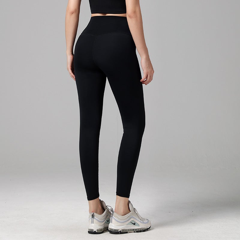 KUYING Graphene Yoga Pants Seamless Stretch Autumn Winter Graphene Black