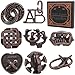 Mytothfy 8 Pcs Brain Teaser Puzzles for Adults Teens Metal Puzzles 3D Puzzle Game Toys for Adults Teens Unlock Interlocking Puzzle Adult IQ Education Smart Toys - Image 2