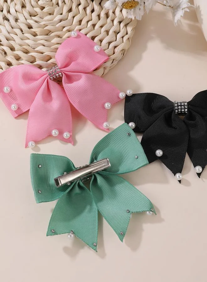 تايك تو طقم من 6 مشابك شعر مزينة بربطة ولؤلؤ