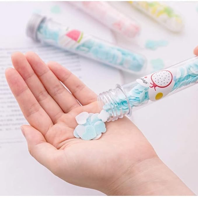 PARABRAHMA Pack of 6 Designer Paper Soap Tube Shape Bottle Paper Soap Clean Soft Bath For Travel For Personal Hand Washing Disposable Confetti Cleaning 6 Pcs - Image 3