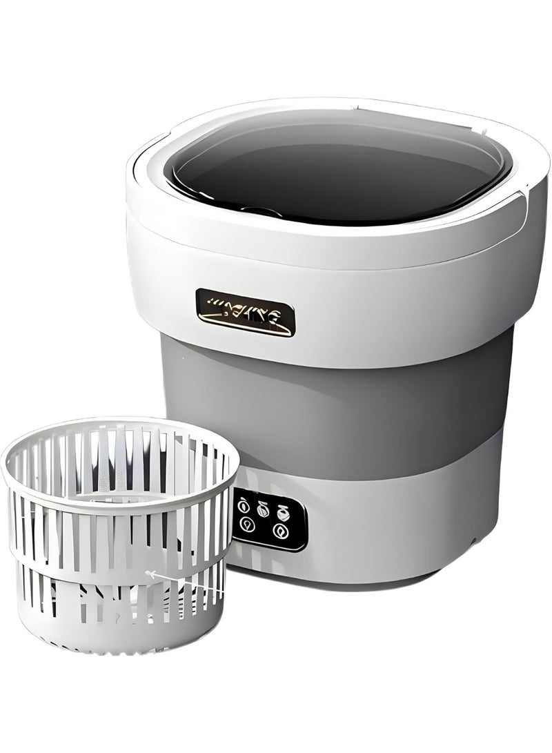 XVersion 13L Mini Portable Washing Machine with Spin Dryer – Foldable Washer for Baby Clothes, Underwear, Socks | Compact Laundry for Apartment, Travel, RV, Home - Image 1