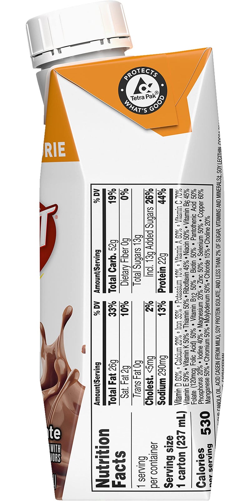 Boost Very High Calorie Nutritional Drink Very Vanilla, Made with Natural Chocolate Flavor & No Artificial Flavors, Colors & Sweeteners, 8 FL OZ (Pack of 6) - Image 4