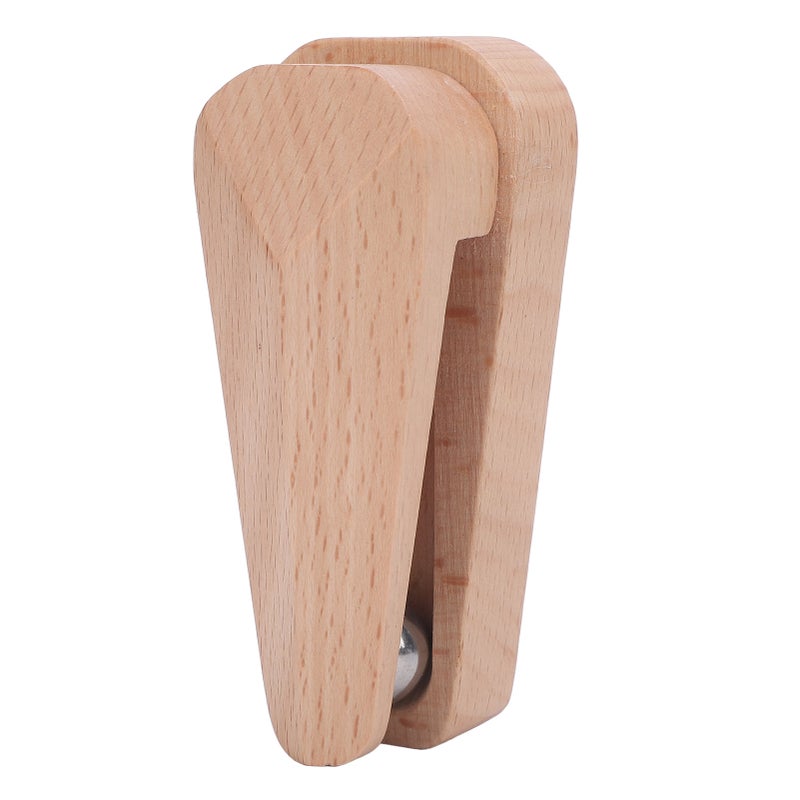 Solid Wood Towel Clip: Wall Mounted, Self Adhesive, No Drilling - Sturdy Beech Wood Construction, Space Saving Towel Hook for Bathroom, Kitchen, Bedroom - Image 1