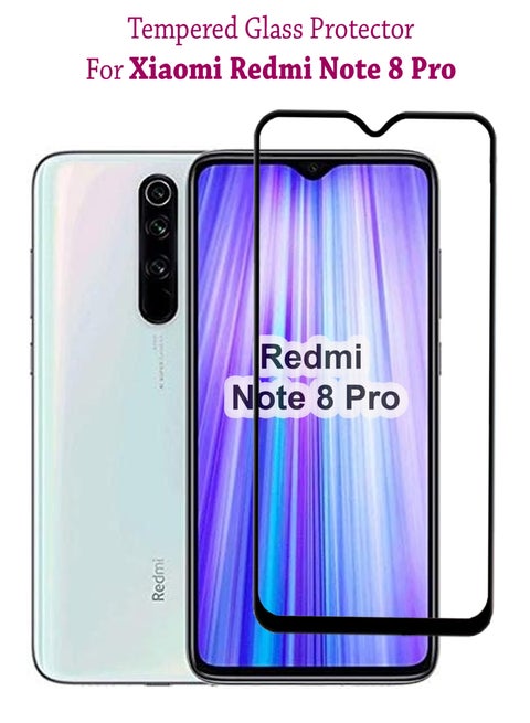 Tempered Glass Screen Protector for Xiaomi Redmi Note 8 Pro - Black