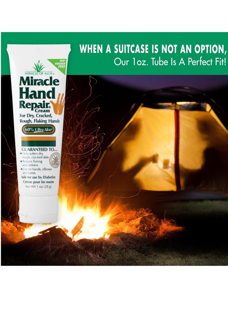 Miracle of Aloe Miracle of Aloe Miracle Hand Repair Cream 1 oz Healing Aloe Vera Lotion for Dry, Cracked Hands with 60% Ultra Aloe Gel - Moisturizes, Softens, and Repairs - Non-Greasy (3-Pack)  - Image 5