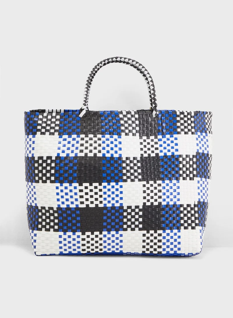 FOREVER 21 Plastic Woven Tote
