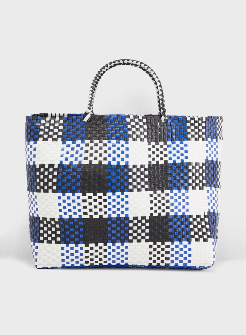 FOREVER 21 Plastic Woven Tote