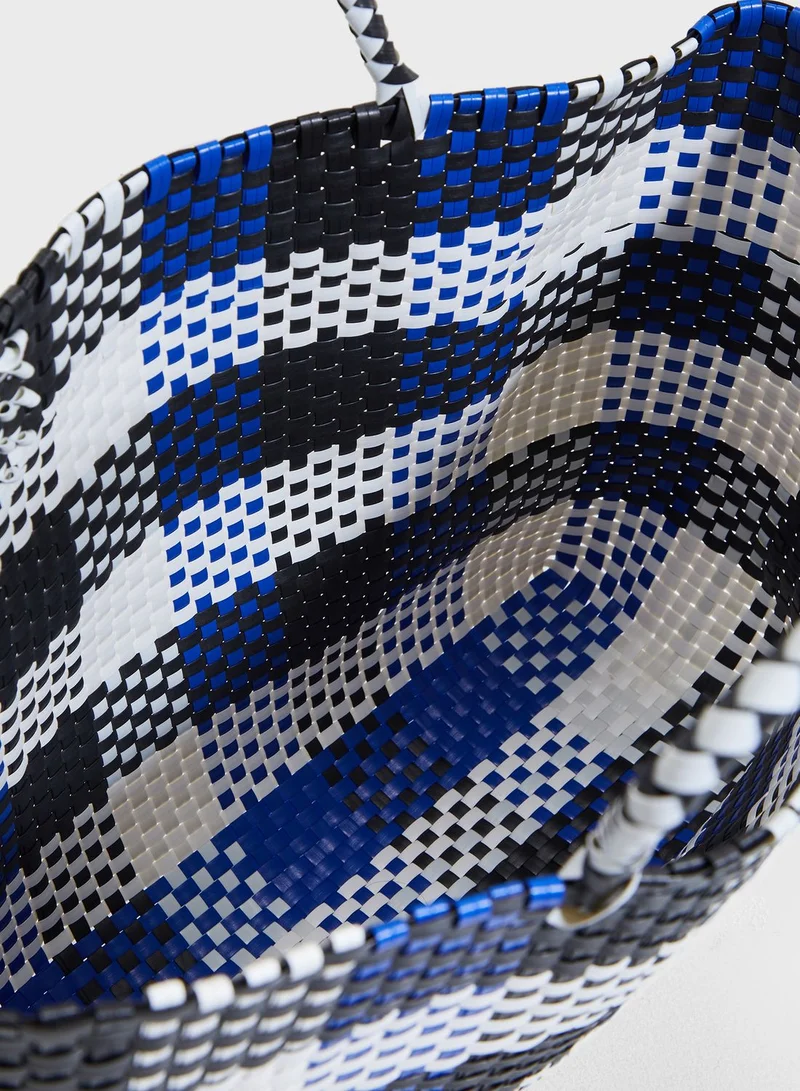 FOREVER 21 Plastic Woven Tote