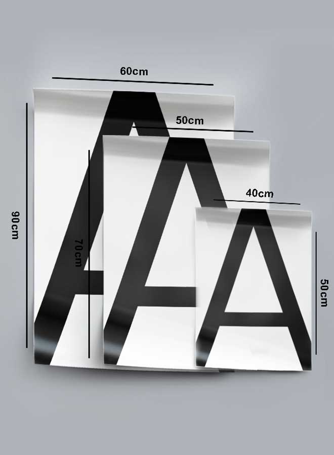 LOWHA Poster Painting Art With Four Separate Pieces Of Double-Sided Stickers Blank Letter A For Home Bedroom Living Room And Office Decor  - Image 4