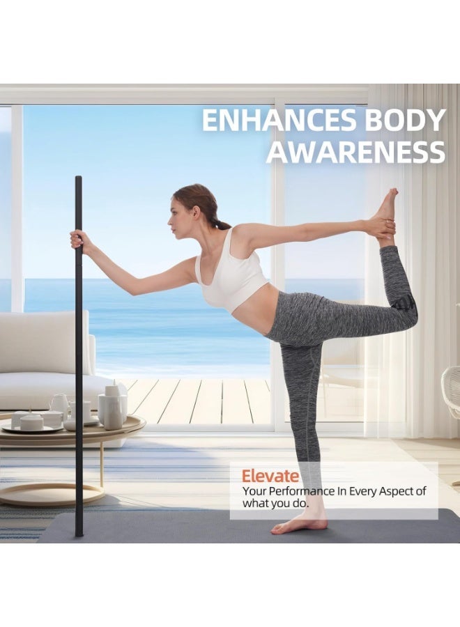 Yoga Stick 5 ft Sturdy Steel, Adjustable Stretching for Flexibility and Balance, Versatile Exercise Stick with 4 Steel Rods u0026 Foam Handles for Fitness, Rehabilitation, and Posture - Image 2