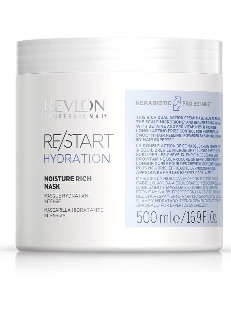 REVLON PROFESSIONAL ReStart Hydration Moisture Rich Mask 500 ml - Image 1
