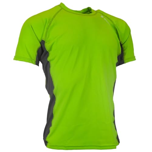Sharkskin Rapid Dry Rashie, Short Sleeve Top, Lightweight Swimsuit Top with Sun Protection and Water-Repellent Technology, Black/Charcoal, Medium - Image 4