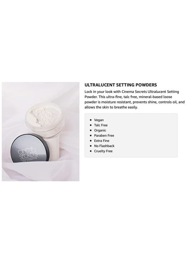 Cinema Secrets Pro Cosmetics Ultralucent Loose Setting Powder, Soft Light  - Image 2