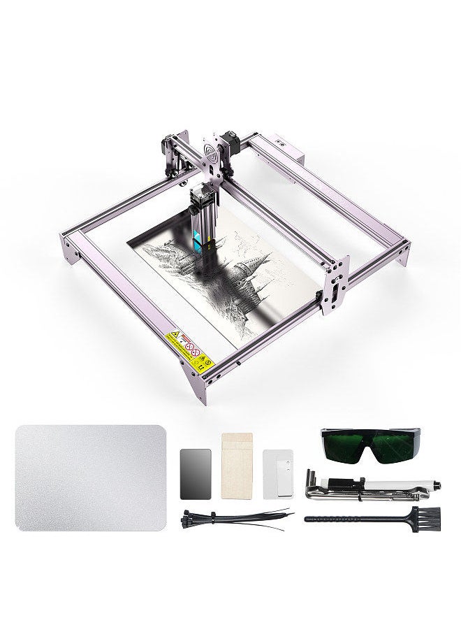 ATOMSTACK - A5 Pro Upgrade Laser Engraver 40W CNC Desktop DIY Laser Engraving Cutting Machine with 410x400 Engraving Area Fixed-Focus Ultra-thin Laser - Image 1