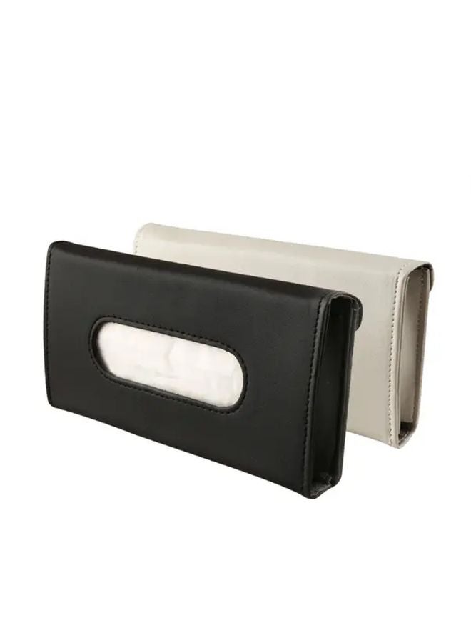 Black Car Sun Visor Tissue Box Holder 1pc - Image 2