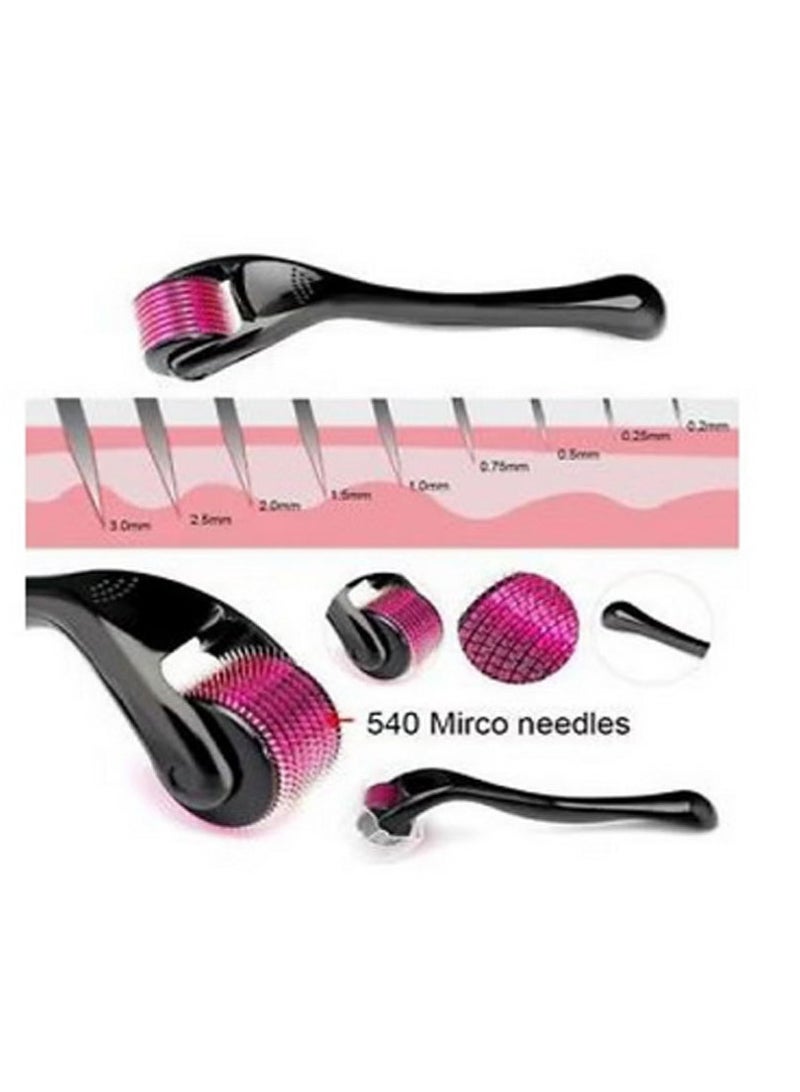 Derma Titanium Micro Needle Derma Roller Black/Pink 1.5ML - Image 3
