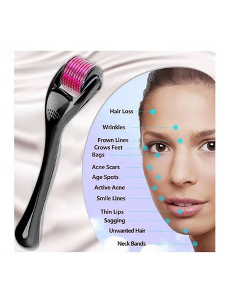 Derma Titanium Micro Needle Derma Roller Black/Pink 1.5ML - Image 4