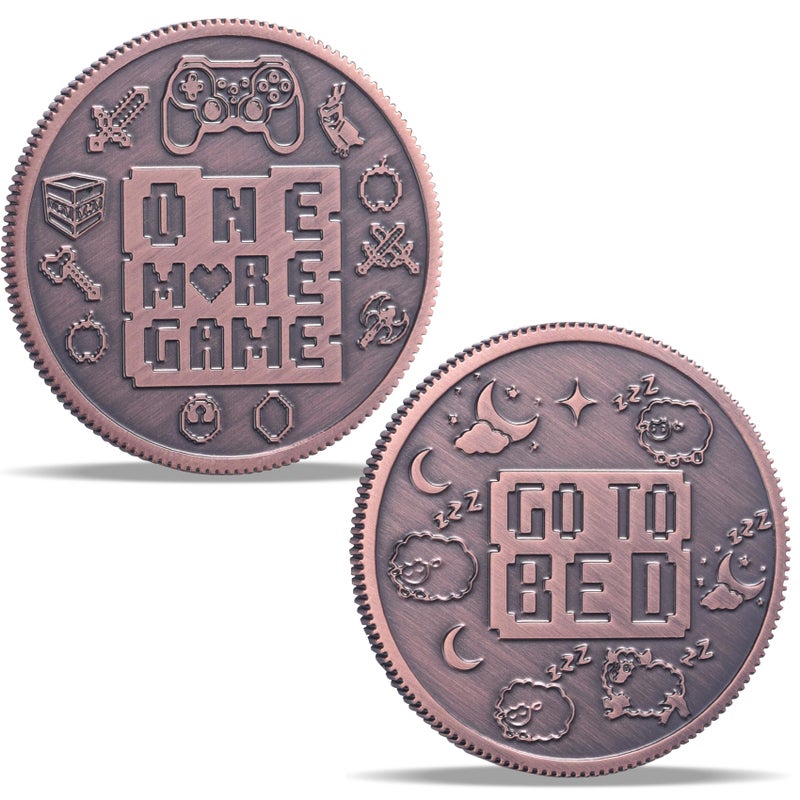 LParkin Ultimate Gamer Gift for Men - Double Sided Decision Maker Coin for Boyfriend, Husband & Gamers | Stress-Relieving Gaming Accessories for Birthday, Christmas & Valentines Day, Gamer Stocking Stuffer - Image 1