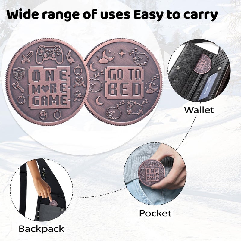 LParkin Ultimate Gamer Gift for Men - Double Sided Decision Maker Coin for Boyfriend, Husband & Gamers | Stress-Relieving Gaming Accessories for Birthday, Christmas & Valentines Day, Gamer Stocking Stuffer - Image 4