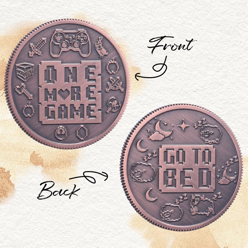 LParkin Ultimate Gamer Gift for Men - Double Sided Decision Maker Coin for Boyfriend, Husband & Gamers | Stress-Relieving Gaming Accessories for Birthday, Christmas & Valentines Day, Gamer Stocking Stuffer - Image 3