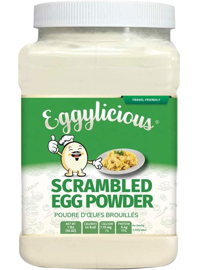 Eggylicious Scrambled Egg Powder - 1 lb Jar - Image 1