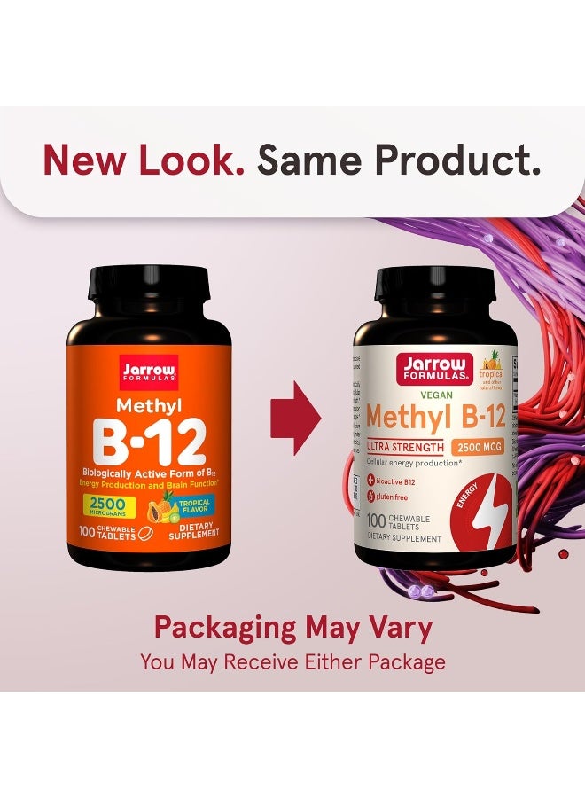 jarrow formulas Ultra Strength Methyl B-12 Chewable Tablets for Energy - Image 2