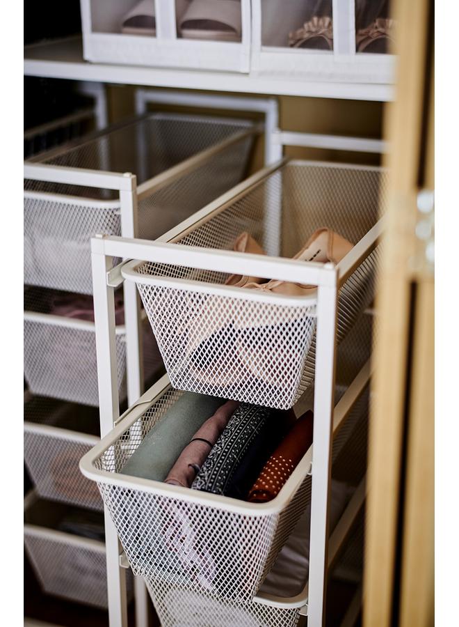 زبون سلة شبكية، بيضاء، 25×51×15 سم - Image 3